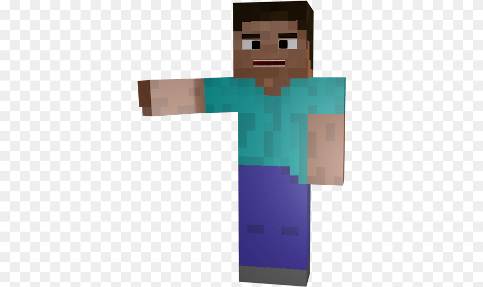 Steve Holding Out Made Minecraft Transparent Background, Clothing, T-shirt, Scarecrow Png Image