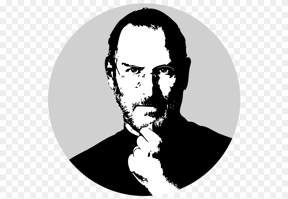 Steve Jobs, Stencil, Photography, Portrait, Person Free Png Download