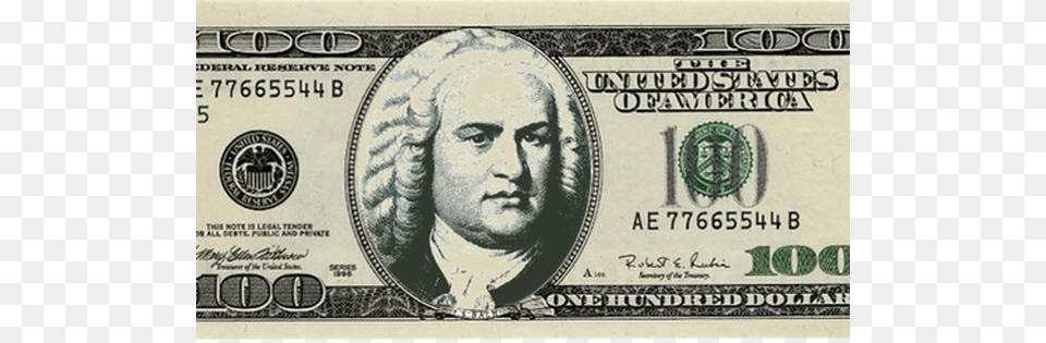 Steve Jobs Dollar Bill, Money, Adult, Male, Man Png Image