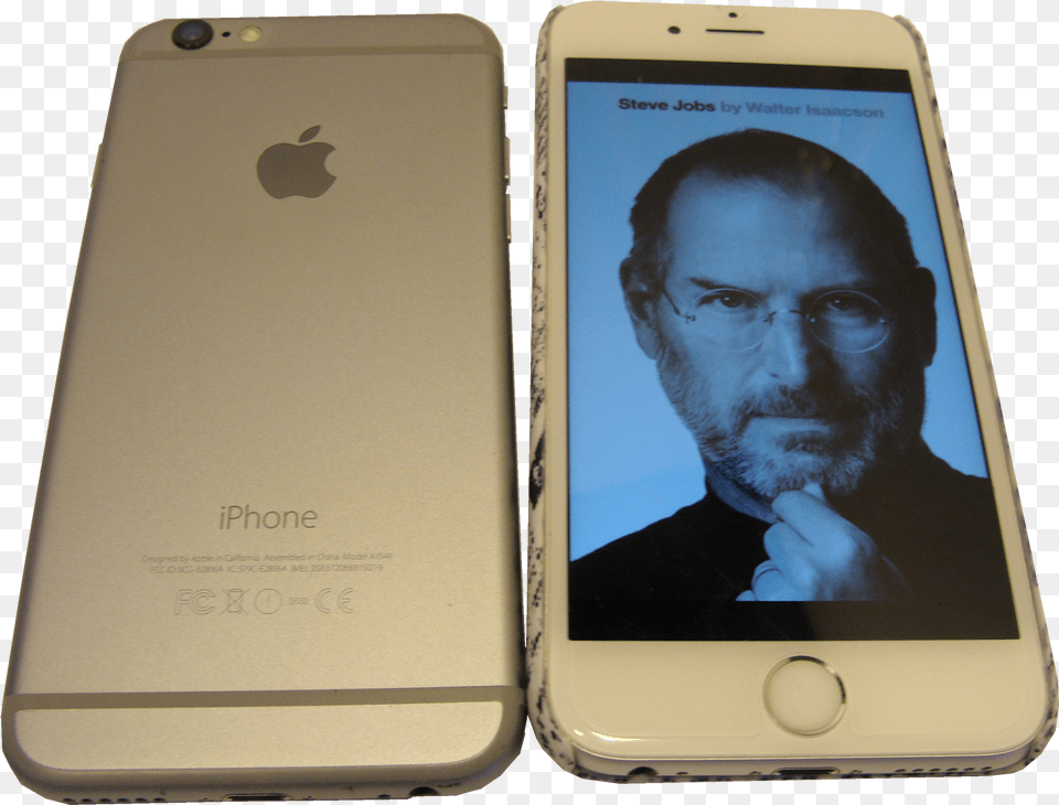 Steve Jobs Iphone 6 Front And Back Steve Jobs Steve Jobs, Phone, Electronics, Mobile Phone, Adult Png