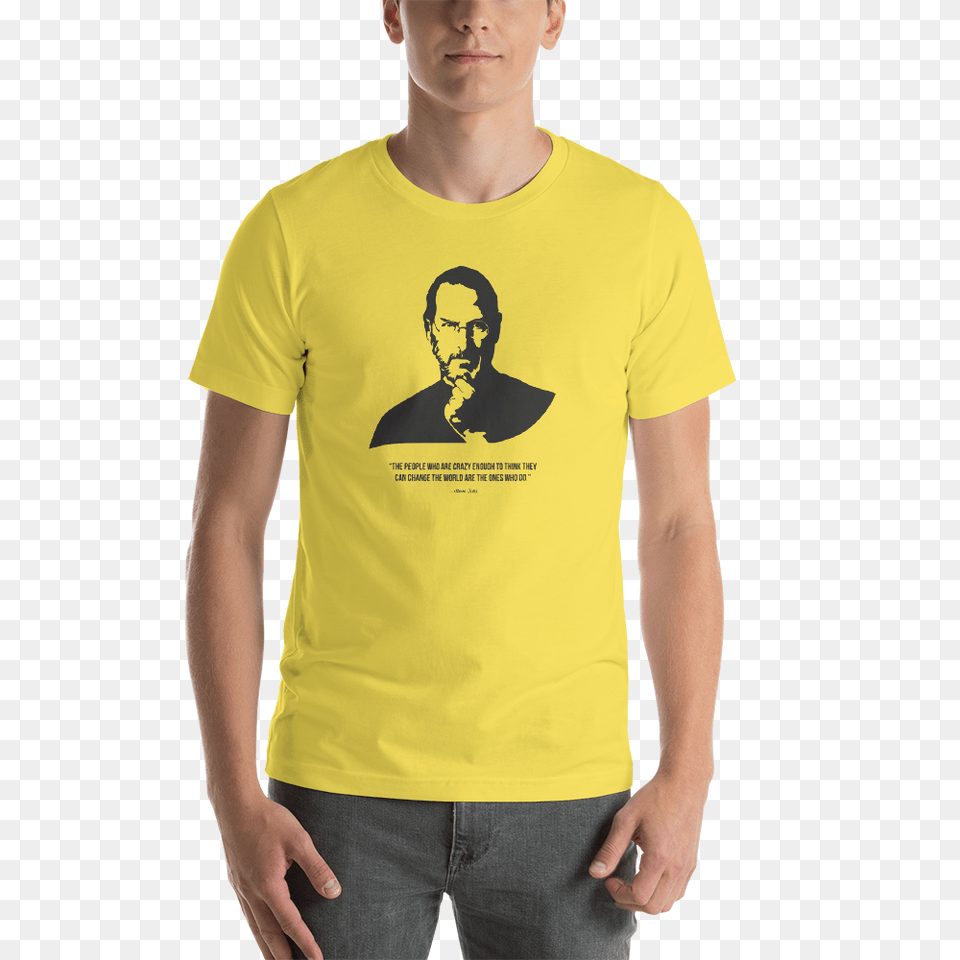 Steve Jobs Short Sleeve Unisex T Shirt Inspired All Day, T-shirt, Clothing, Person, Pants Free Png Download