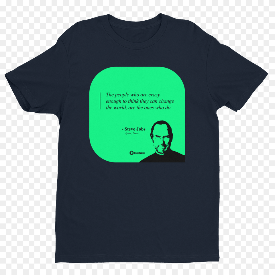 Steve Jobs The Ones Who Change The World Stryver, Clothing, T-shirt, Adult, Male Png