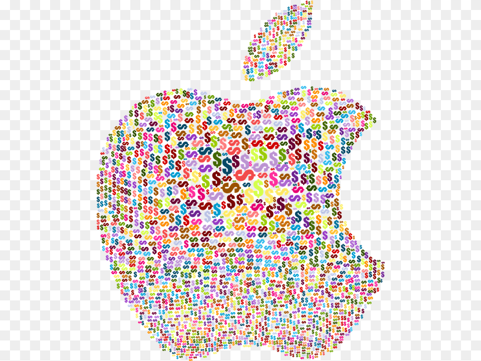 Steve Jobs Transparent Cartoon Greed Apples, Pattern, Art, Mosaic, Tile Png Image