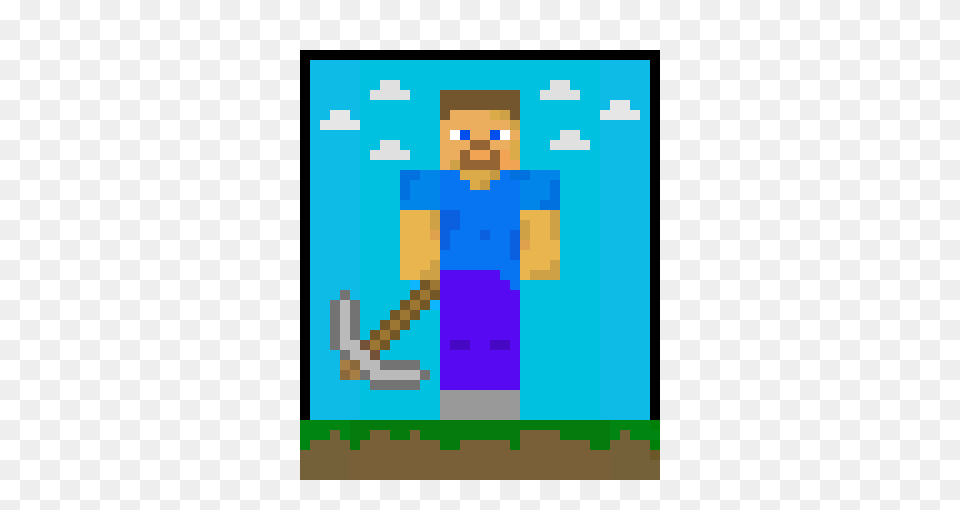 Steve Minecraft Pixel Art Maker, Person Free Png