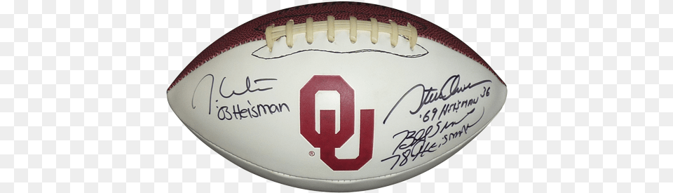 Steve Owens Billy Sims Jason White Autographed Oklahoma, Rugby, Sport, Ball, Rugby Ball Free Transparent Png