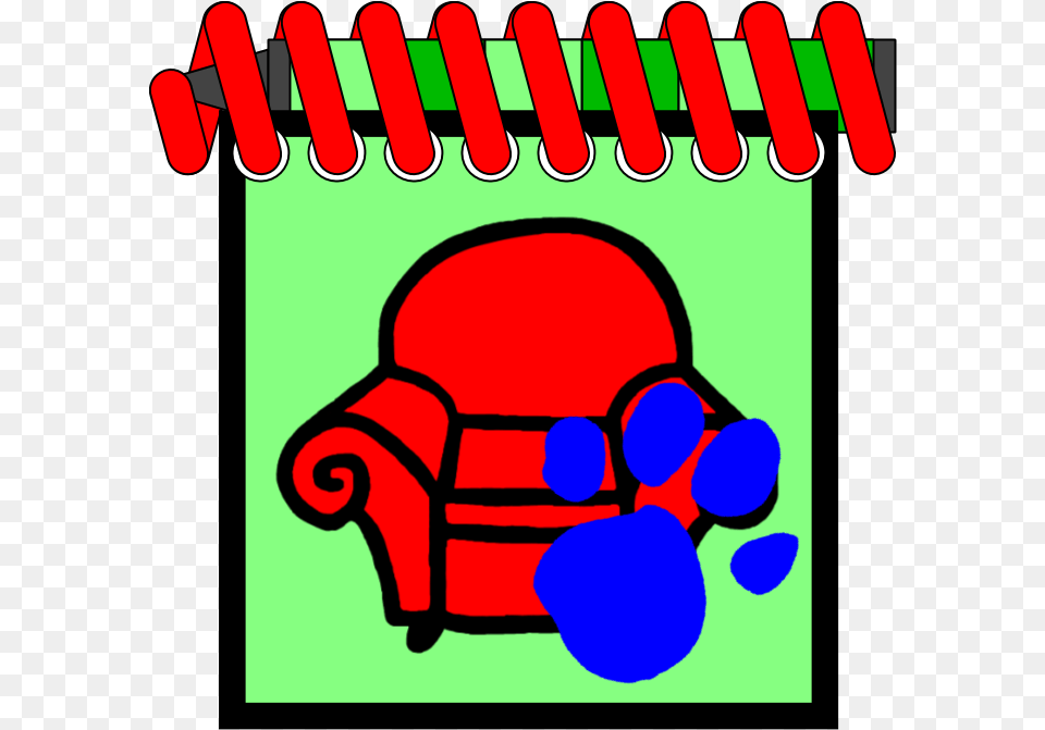 Steve S Handy Dandy Notebook Blue39s Clues Notebook Clue, Furniture, Dynamite, Weapon, Chair Free Png
