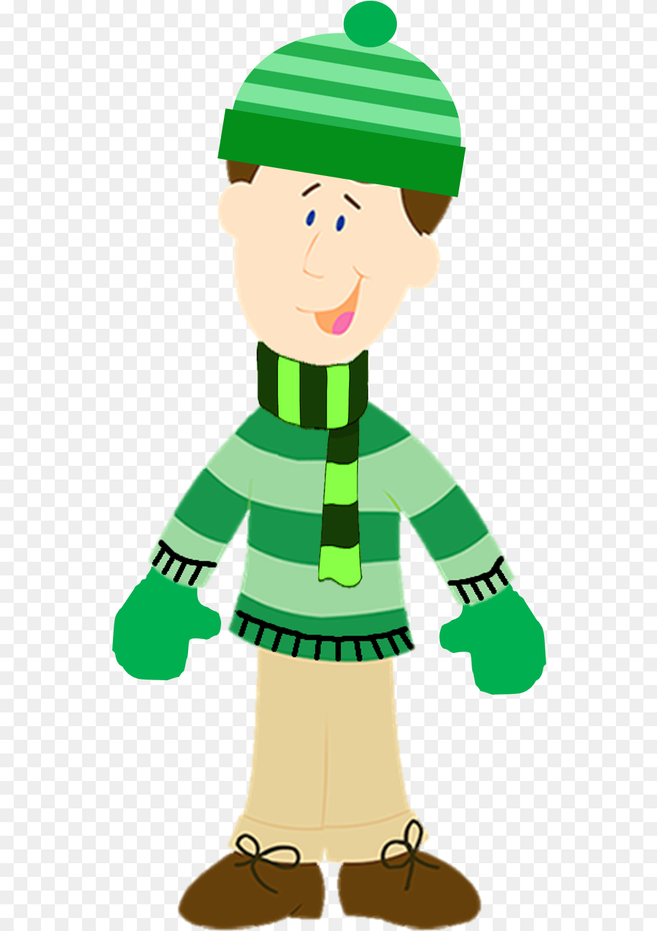 Steve With His Sweater 2 Blueu0027s Clues Blues Clues Steve Cartoon, Elf, Baby, Person, Green Png Image