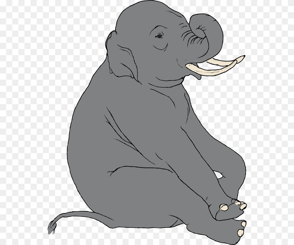 Stevelambert Sitting Elephant, Person, Animal, Ape, Mammal Free Png Download