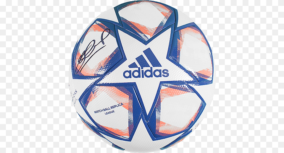 Steven Gerrard Signed Blue U0026 White Uefa Champions League Football Adidas, Ball, Soccer, Soccer Ball, Sport Png Image