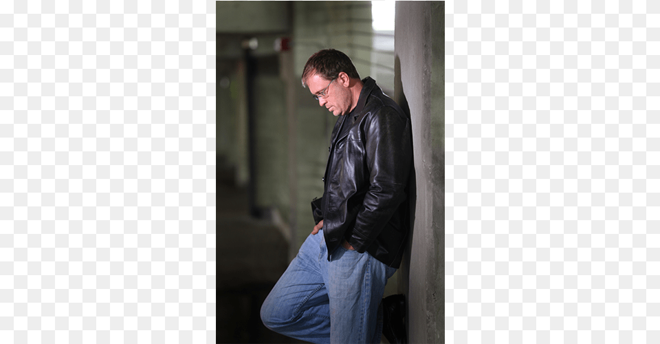Steven James Leather Jacket, Clothing, Coat, Adult, Male Png Image