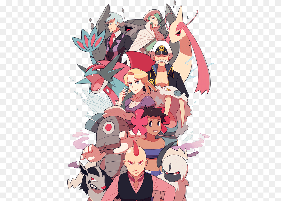 Steven Stone Milotic Absol Metagross Salamence And 7 Lesbian Pokemon Team, Publication, Book, Comics, Person Free Transparent Png