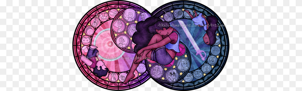 Steven Universe And Stevonnie Image Steven Universe Glass Art, Stained Glass Png