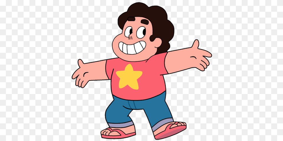 Steven Universe Arms Wide, Cartoon, Animal, Bear, Mammal Free Png