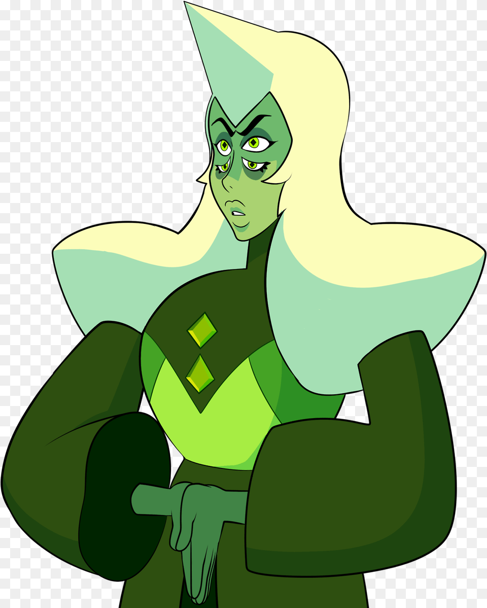 Steven Universe Blue And Yellow Diamond Fusion, Green, Adult, Elf, Female Free Png Download