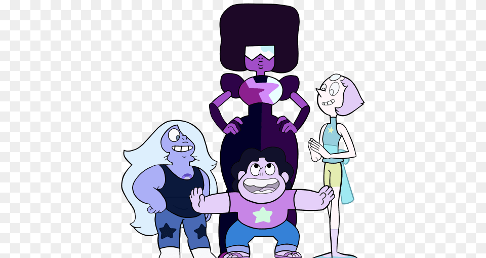 Steven Universe Crystal Gems Purple, Baby, Book, Comics Png Image