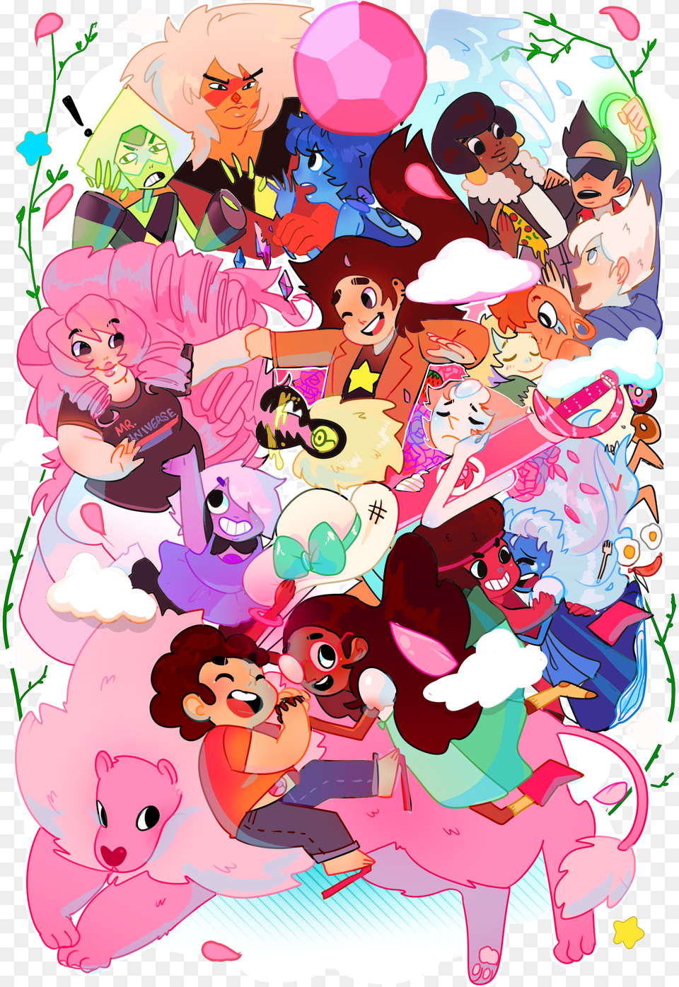 Steven Universe Family Steven Universe Family Steven Universe Family Wallet Case Samsung Galaxy, Book, Comics, Publication, Art Png Image