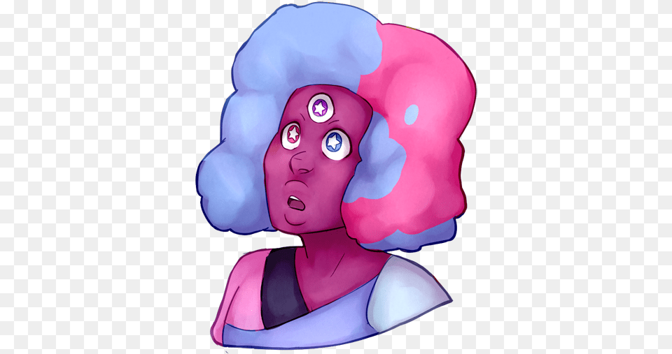 Steven Universe Garnet Cotton Candy Princess Raw Garnet Cartoon, Purple, Head, Person, Body Part Free Png Download