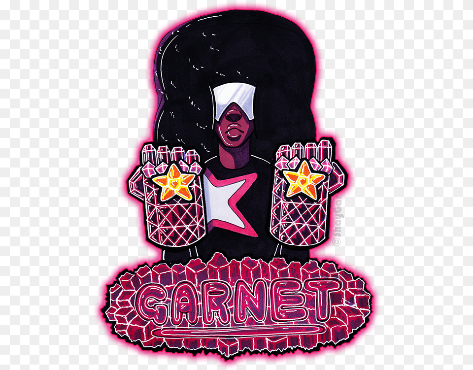 Steven Universe Garnet Illustration, People, Person, Sticker, Cream Png