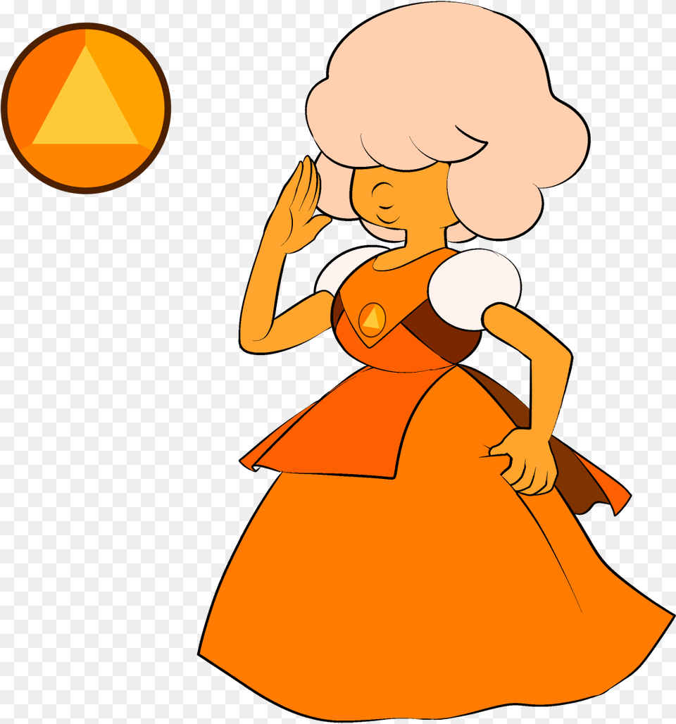 Steven Universe Orange Sapphire, Person, Cartoon, Face, Head Png