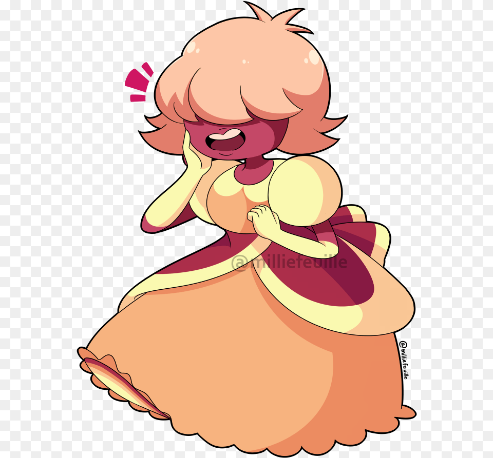 Steven Universe Padparadscha Sapphire, Baby, Person, Cartoon, Face Free Png