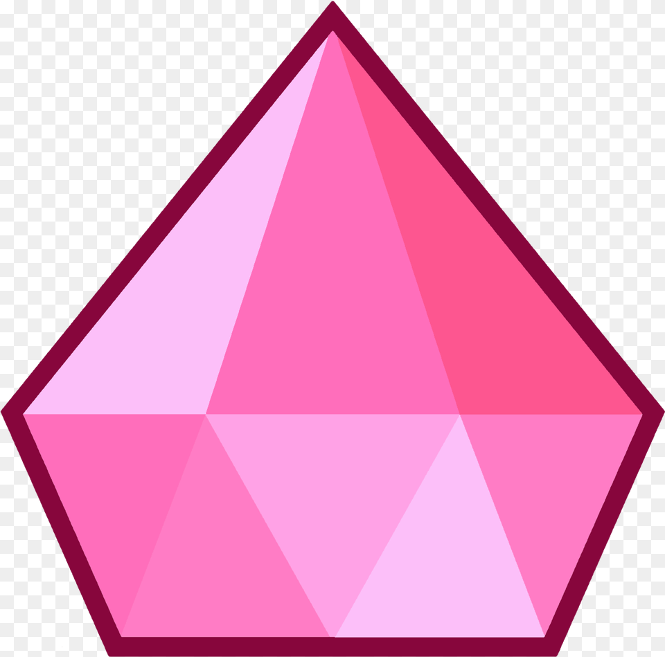 Steven Universe Pink Diamond Gem Pink Diamond Steven Universe Gem, Triangle Free Png