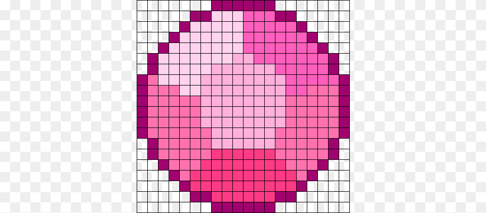 Steven Universe Rose Quartz Gem Perler Bead Pattern Perler Beads Tennis Ball, Sphere Free Png Download