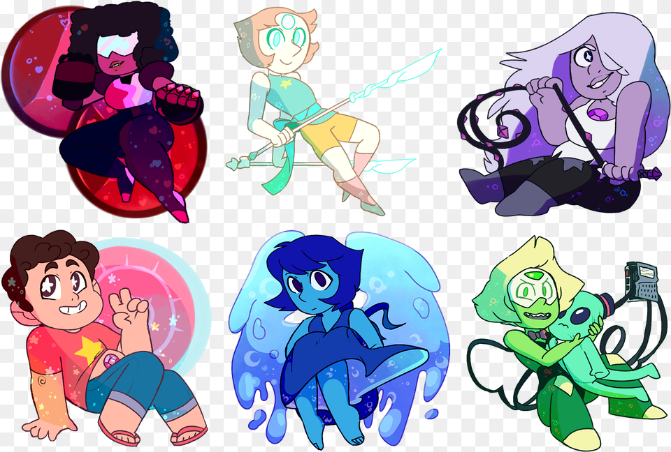 Steven Universe Sticker Sheet, Book, Comics, Publication, Baby Free Png