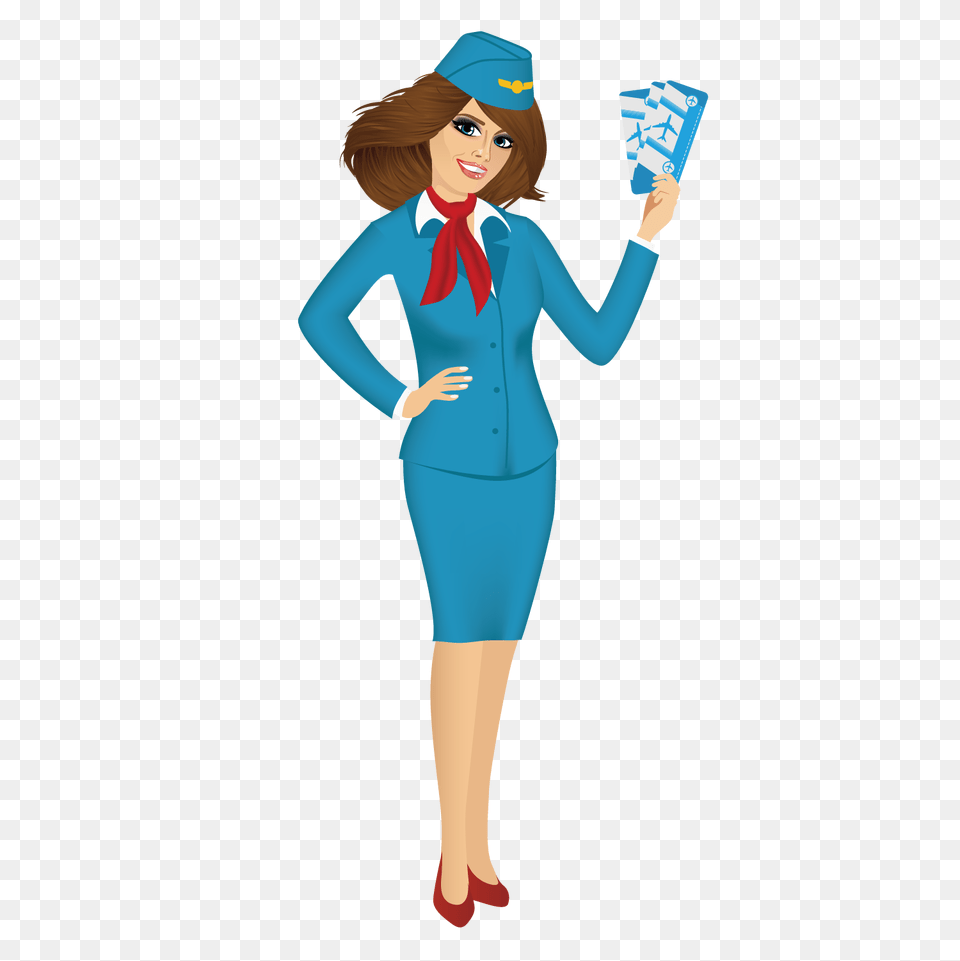 Stewardess, Adult, Sleeve, Person, Long Sleeve Png
