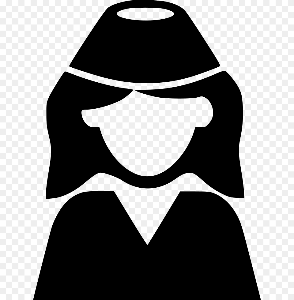 Stewardess, Stencil, Adult, Female, Person Png