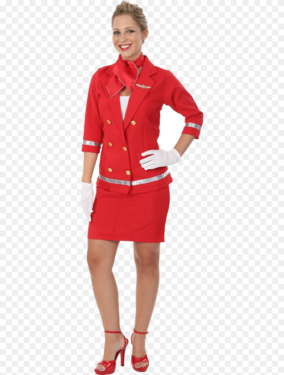 Stewardess, Blazer, Skirt, Jacket, Glove Free Transparent Png