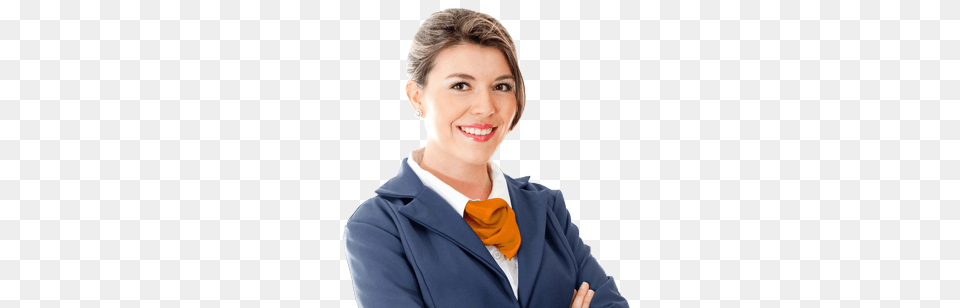 Stewardess, Accessories, Tie, Suit, Smile Free Transparent Png