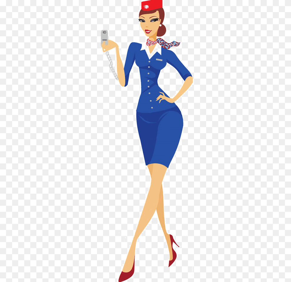 Stewardess, Clothing, Sleeve, Long Sleeve, Adult Free Transparent Png