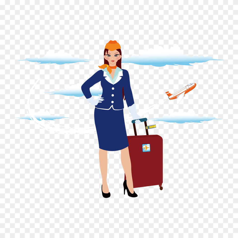 Stewardess, Adult, Person, Woman, Female Free Transparent Png