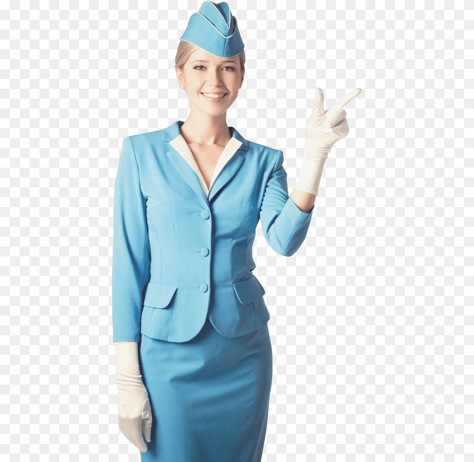 Stewardess, Adult, Suit, Person, Glove Png