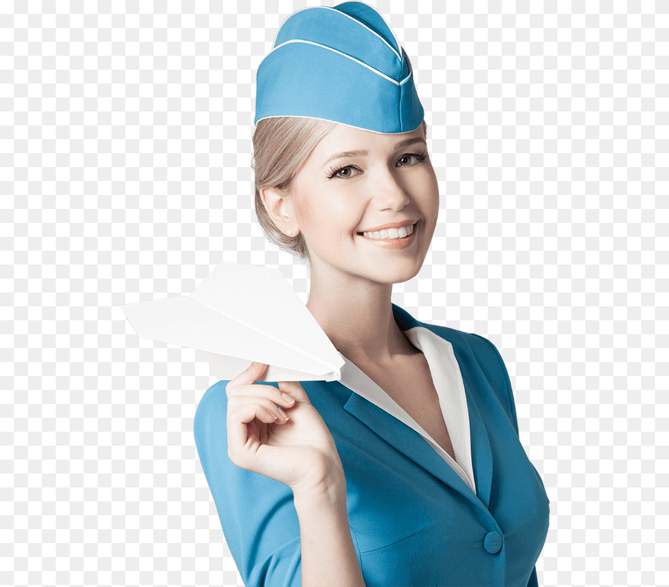 Stewardess, Woman, Adult, Cap, Clothing Free Png