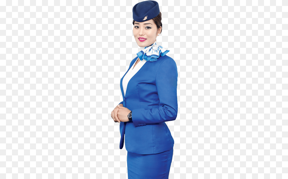 Stewardess Himalaya Airlines Air Hostess, Adult, Suit, Sleeve, Person Png