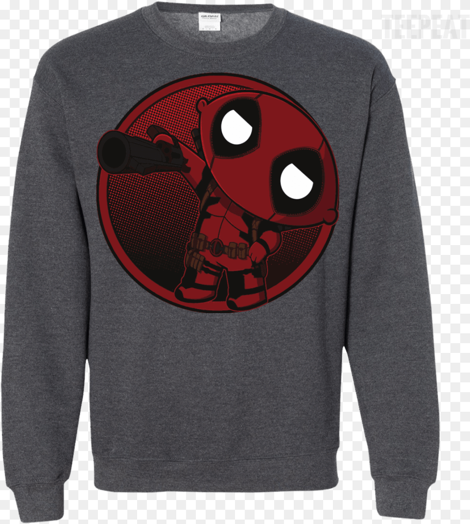 Stewie Deadpool Tee Apparel Teepeat T Shirt, Clothing, Hoodie, Knitwear, Long Sleeve Free Transparent Png