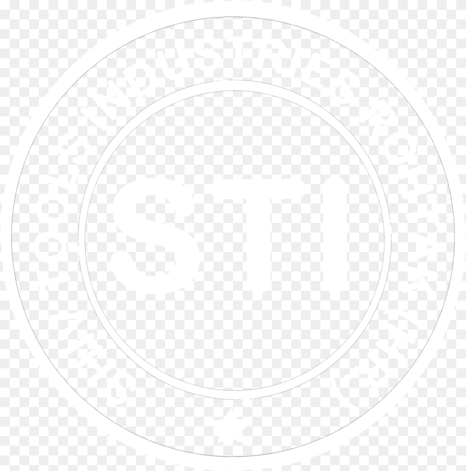 Sti White Logo Industry, Symbol, Disk Png Image