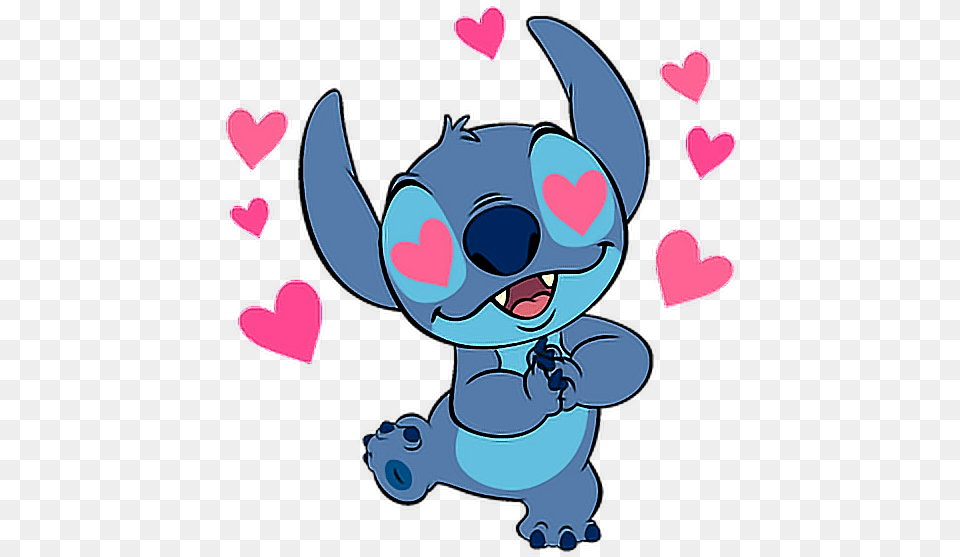 Stich Liloampstich Lilo And Stitch Kawaii Cute Heart Stitch, Cartoon Png