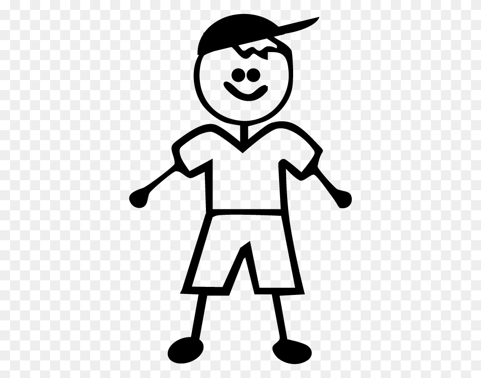 Stick Boy Decal, People, Person, Stencil, Face Free Png Download