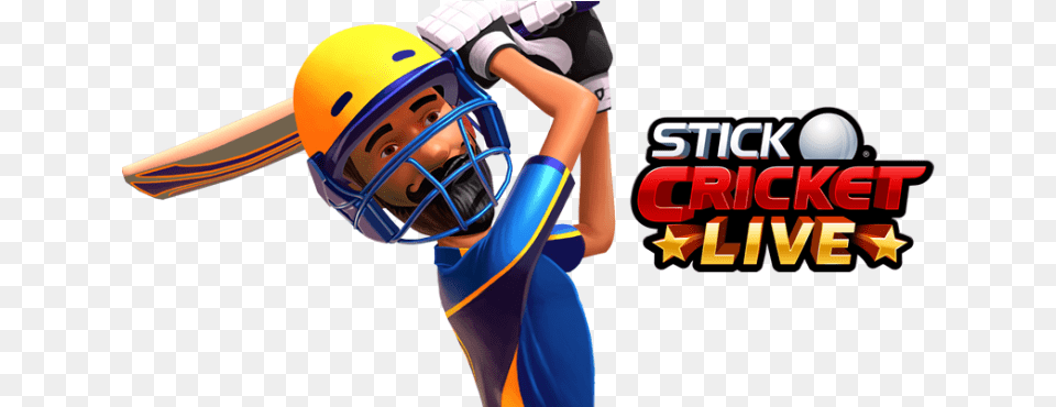 Stick Cricket Live, Helmet, Sport, Playing American Football, Person Free Png Download