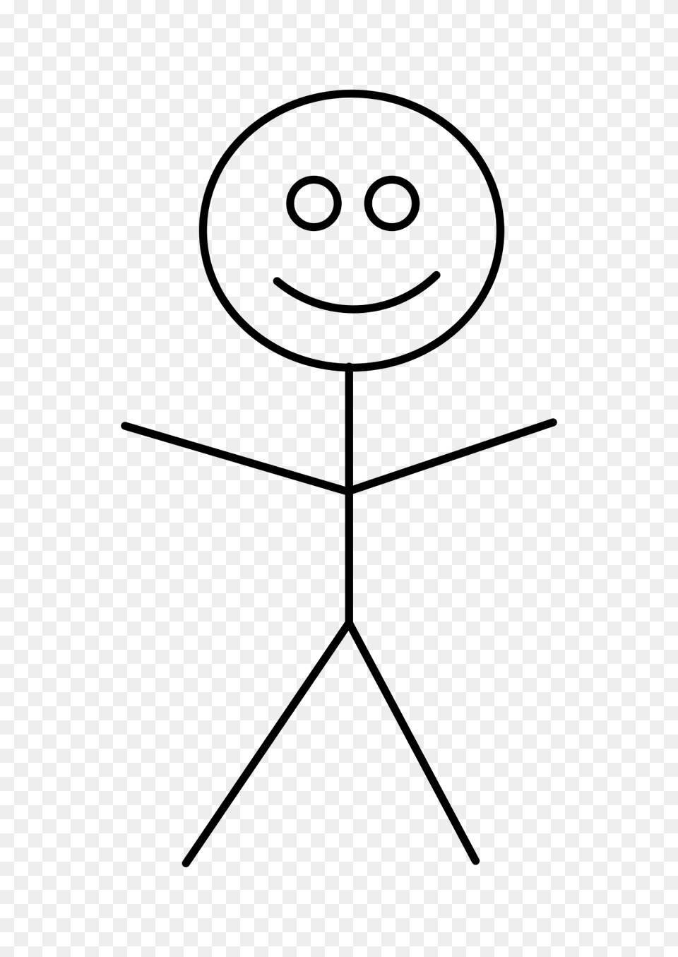 Stick Figure, Gray Free Png