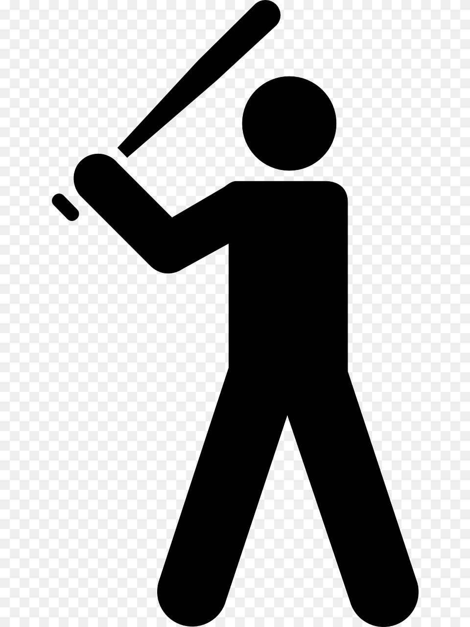 Stick Figure Baseball Cliparts For Your Inspiration, Gray Free Png