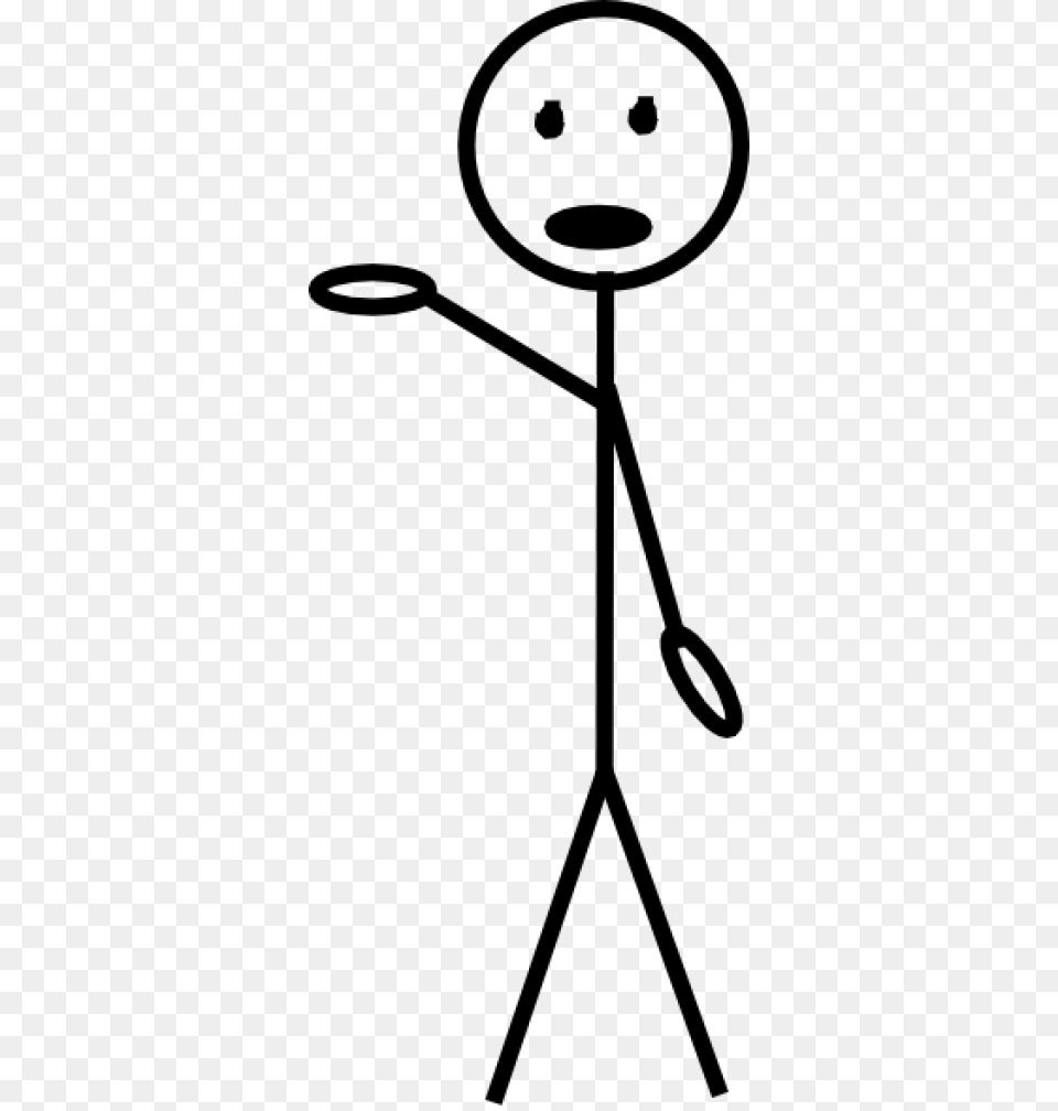 Stick Figure Clipart, Gray Png Image