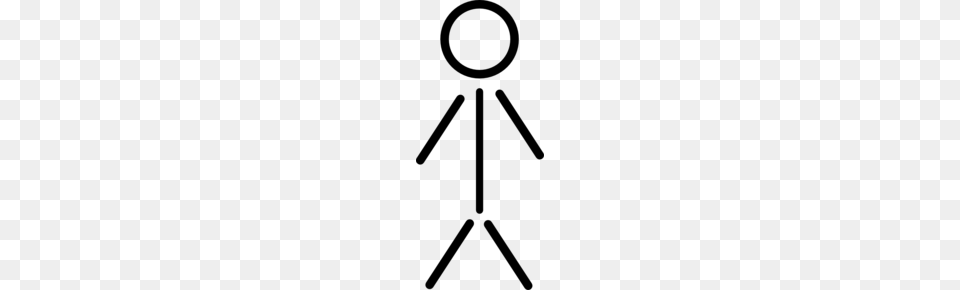 Stick Figure Clipart, Gray Free Png Download