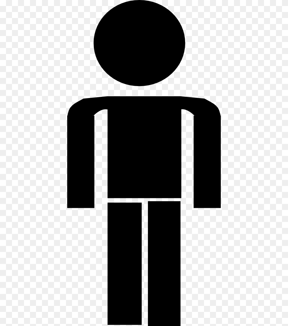 Stick Figure Clipart Look, Gray Free Png