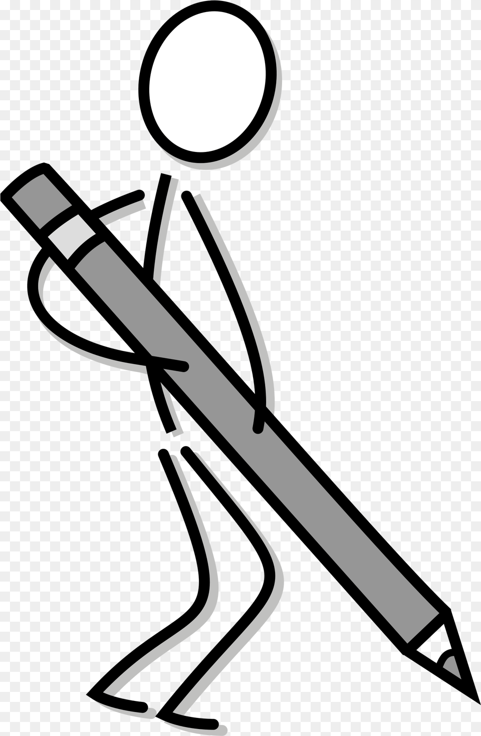 Stick Figure Drawing Line Art Writing Stick Figures Drawing Clipart, Sword, Weapon, Animal, Fish Free Png Download