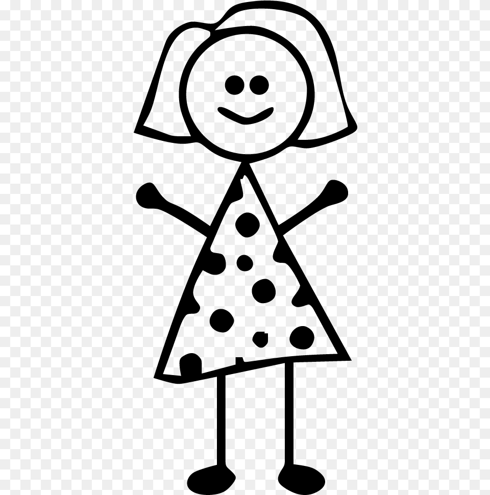 Stick Figure Family Of Four Stick Figure Mom Clipart, Gray Png Image