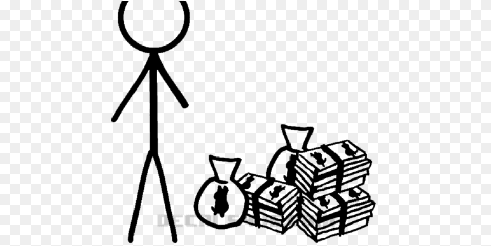 Stick Figure Family Pictures Silhouette Stick Figure Family Money Single, Gray Free Png
