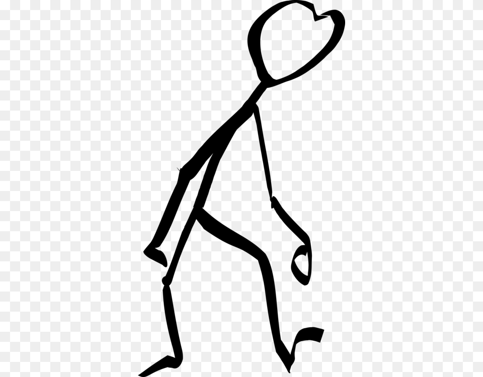 Stick Figure Fatigue Drawing Line Art, Gray Png Image